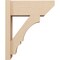 Ekena Millwork 8-in W x 20-in D x 24-in H Balboa Slat Rough Cedar Woodgrain TimberThane Outlooker, Primed Tan OUTUR080X20X24BOA24RCPR - alternate 5